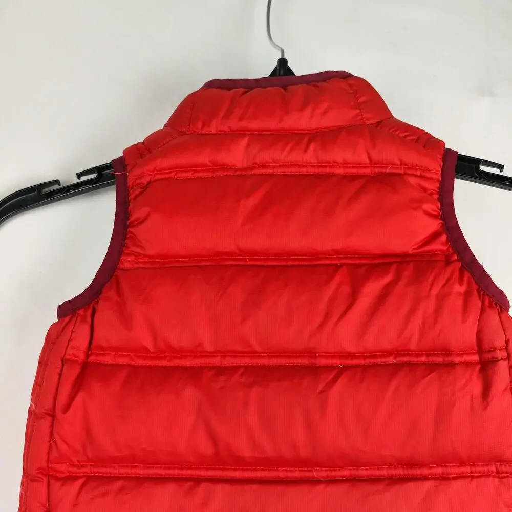 REI Vest Toddler Boys 2T Red Down Puffer Quilted Zip Hiking Winter Insulated